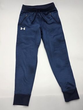 Under Armour boys' navy patterned joggers size XS